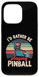 Jeu d'arcade vintage Pinball Machines Lover Coque pour iPhone 13 Pro
