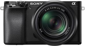 Sony Alpha A6100 Mirrorless Camera  PZ 16-50mm, 55-210mm Zoom Lenses, Black New