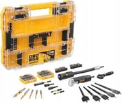 Borrsats 85 Delar Ph, Pz, Tx Bits, Borrkronor För Trä Och Metall, Med Flexibel Slagförlängning Och Vinklat Huvud, Dewalt [Dt70777-Qz] Stor Robust Väska