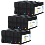 15 Ink Cartridges (Set + Black) to replace HP 934 & 935 XL non-OEM/Compatible