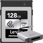 LEXAR CFexpress Pro Silver R1750/W1300 128GB - inkl kortleser