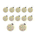 12ST G4-lampor LED-lampor Sidostift Bas Rund G4 5050 12SMD LED RV-ljus Hemläsljus, varmt W