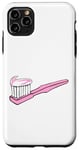iPhone 11 Pro Max Pink Toothbrush and Toothpaste Case