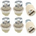 6-pack G9-lamphållare med fäste, keramisk gängad G9-halogen S