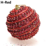 1pc Christmas Ball Hanging Pendants Drop Ornament Red H