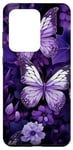 Galaxy S20 Ultra Lavender Purple Butterfly Case