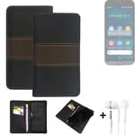 Phone Case + earphones for Doro 8050 Wallet Cover Bookstyle protective