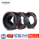 Andoer Macro Extension Tube Set 3-Piece 13mm 21mm 31mm for 35mm Canon lens D0R3