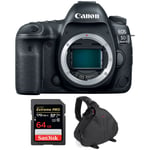 Canon EOS 5D Mark IV Nu + SanDisk 64GB Extreme PRO UHS-I SDXC 170 MB/s + Sac | Garantie 2 ans