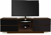 Homeology Avitus Premium Walnut with 4-Black Drawers 32"-65" TV Cabinet