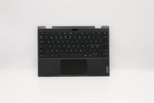 Lenovo Chromebook 500e 2nd Keyboard Palmrest Top Cover Nordic Black 5CB0Y57790