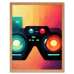 Rainbow Retro Goggle Headset 3D Tech Futuristic Gadget Art Print Framed Poster Wall Decor 12x16 inch