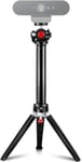 Support de Bureau réglable pour Webcam Trépied de Bureau Support Pliable et Pliable pour lumières, webcams et téléphone Compatible avec Logitech C925e, C922, C930, C920, C615 B4K
