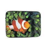 Laptop Case,10-17 Inch Laptop Sleeve Case Protective Bag,Notebook Carrying Case Handbag for MacBook Pro Dell Lenovo HP Asus Acer Samsung Sony Chromebook Computer,Clown Anemonefish In Colorful 15 inch