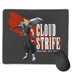 Cloud Strife Soldier First Class Final Fantasy VII Customized Designs Non-Slip Rubber Base Gaming Mouse Pads for Mac,22cm×18cm， Pc, Computers. Ideal for Working Or Game