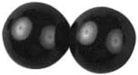 Rayher Animaux Yeux, Demi-Perles en Plastique, Noir, Triangulaire, 6 mm, SB