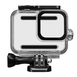 Boîtier étanche transparent pour GoPro Hero 8 caméra d'action noire coque de protection sous-marine pour plongée sous-marine avec vis de montage