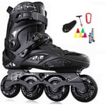 Rollers Quad Adulte Fitness Inline Speed ​​Skates Skates Chaussures Hockey Rouleaux Skates Sneakers Stewers Femmes Unisexe Roller Skates pour adultes Unisexe et Femmes Skates à rouleaux en plein air S