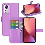 Xiaomi 12 Lite PU Wallet Case Purple