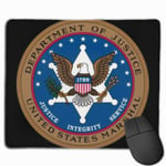 United States Marshals Service Gaming Mouse Pad Computer Desk Pad Non-Slip Rubber Stitched Edges (9.8x11.8 Inch)