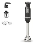 Ninja Foodi 3-in-1 Hand Blender, Food Processor, Hand Mixer & Chopper, with 3 Attachments, 850W, Immersion Blender, 5 Mixing Speeds, 2 Blending Speeds, 1.5m Cord, Gift for her / him, Black, CI100UK
