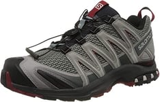Salomon XA Pro 3D Men's Trail Running and Hiking Shoes, Stability, Grip, and Long-lasting Protection, Monument, 6.5