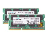 Crucial 2X 8GB 2Rx8 PC3-12800S DDR3 1600Mhz SODIMM RAM Laptop Memory Intel &DDR3