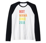 Mother's Day Surprise From Daughter Son Best Mama Since 2016 Raglan Baseball Tee