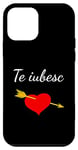 Coque pour iPhone 12 mini Te iubesc Ich liebe dich Roumanie Saint-Valentin