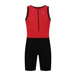 Triathlon-puku Rogelli Florida punainen/musta S