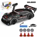 1:24 Skala RC Driftbil 4WD 2.4GHz 30KM/H Hög Hastighet Racing Sport Leksaksbil med LED-lampor, Racing och Drift Hjul 8602-