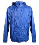 New Hugo BOSS mens blue designer suit water proof rain coat jacket top 44R XXL