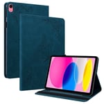 Apple iPad 11 11th Gen (2025) Fodral med fjärilar, Blå