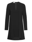 Triacetate Long Sleeve Dress Black Filippa K