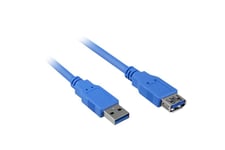 Sharkoon - USB-förlängningskabel - USB typ A till USB typ A - 1 m