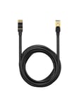 Ethernet RJ45 10Gbps 10m network cable (black)