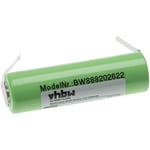 vhbw Batterie compatible avec Panasonic ER200, ER210, ER211 rasoir tondeuse électrique (2500mAh, 1,2V, NiMH)