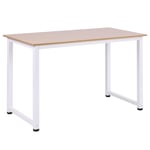 Computer Desk Dining Table Home Office Workstation with Metal Frame