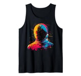 Colorful painted Fencing Foil and Mask on artistic Fencing Tank Top