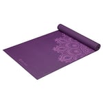 Gaiam Yoga Mat Premium Print Extra Thick Non Slip Exercise & Fitness Mat for All Types of Yoga, Pilates & Floor Workouts, Purple Mandala, 6mm