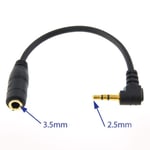 Uk 3.5mm Female Socket To 2.5mm Mini Jack Headphone Earphone Converter Adaptor