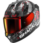 SHARK, Casque Moto intégral SKWAL i3 Hellcat Noir / Rouge, L