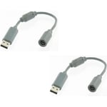 2 X câble adaptateur USB Breakaway Rock Band pour manette xbox360 Xbox 360 sur PC - gris