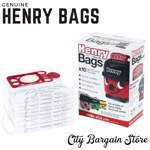 New 10 Genuine Henry Hoover Bags Vacuum Hetty Hepa Flo Bags James Hoover 5553