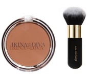 IRINA THE DIVA Irina The Diva - No Filter Matte Bronzing Powder Golden Girl 003 + Max Factor Compact Multi Brush