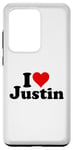 Galaxy S20 Ultra I love heart Justin Case