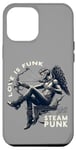 Coque pour iPhone 15 Pro Max Love Is Funk Go Steam Punk Anti-Valentine Cupidon Gothique Rétro