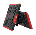 RZL PAD & TAB cases For Huawei Mediapad T3 10 AGS-W09/L09/L03 9.6 Hybrid Rugged Silicone Hard PC Shockproof Case for tablet huawei t3 10 Case Cover (Color : Red)