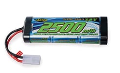 Carson 500608222 7.2V / 2500mAh NiMH Race Battery TAM - Rechargeable, avec Prise Tamiya, Pack Batterie pour Voiture RC, Batterie de Rechange véhicule télécommandé, Haute qualité, modélisme