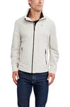 Nautica Men's Lightweight Windbreaker Stretch Athletic Outdoor Full Zip Bomber Golf Jacket, Stone, XXL